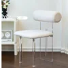 Clear Acrylic Transparent Chair for Home Furniture Living Room Simple Leisure Chair Backrest Dining Chair - Image 6