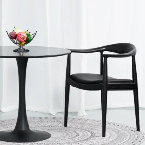 modern style solid ash wood and leather chair for conference room and dining room