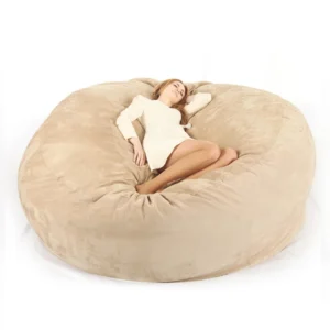 Giant Soft Fluffy Faux Fur Big Lazy 6ft Sofa Bed Kids Bean Bag Filling Cover Fabric Living Room Chair Furniture