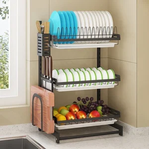 Suppliers Organizer Holder Dishes Bowl Drying Rack Dish Rack Distance Adjustable Shelving Bin Bent