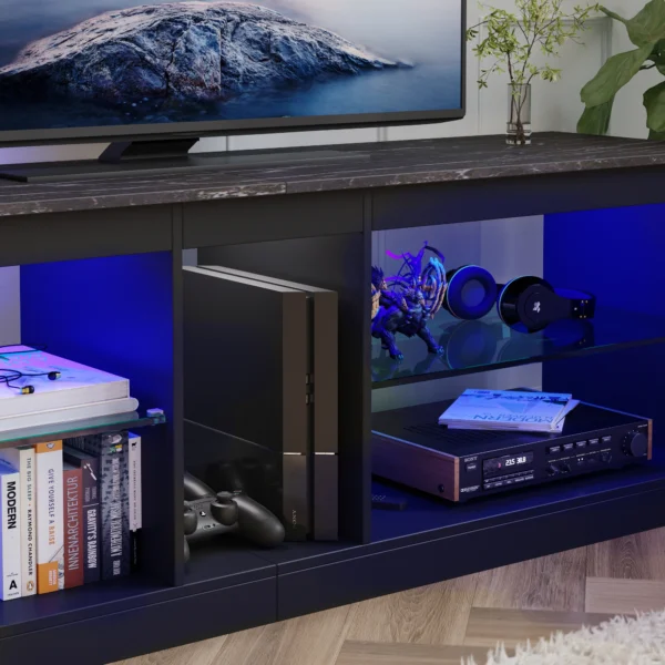Modern Living Room Furniture Floating Wooden Tv Stand Console Cabinet Table For Bedroom - Image 2
