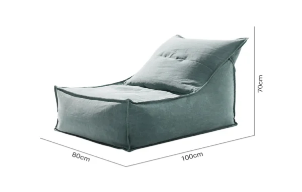 Morden Pure Linen lazy sofa funny lounge bean bag chairs Japanese style floor pouf - Image 5