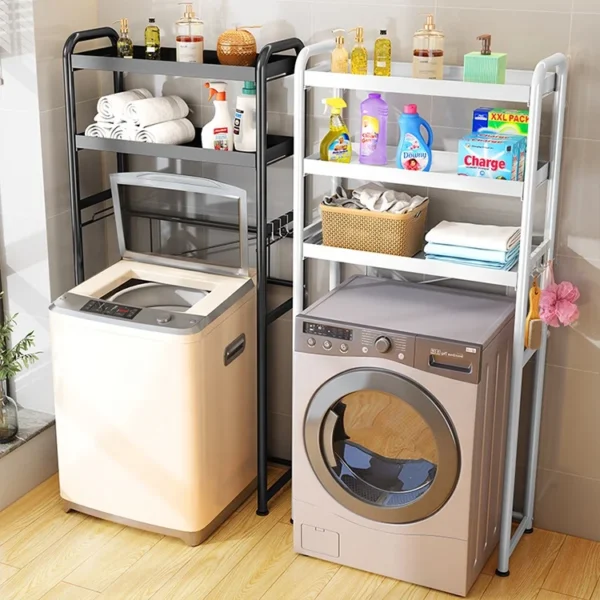 New 2layer metal bathroom Storage Holders makeup corner organizer washing machine shelf accessories counter toilet rack - Image 5