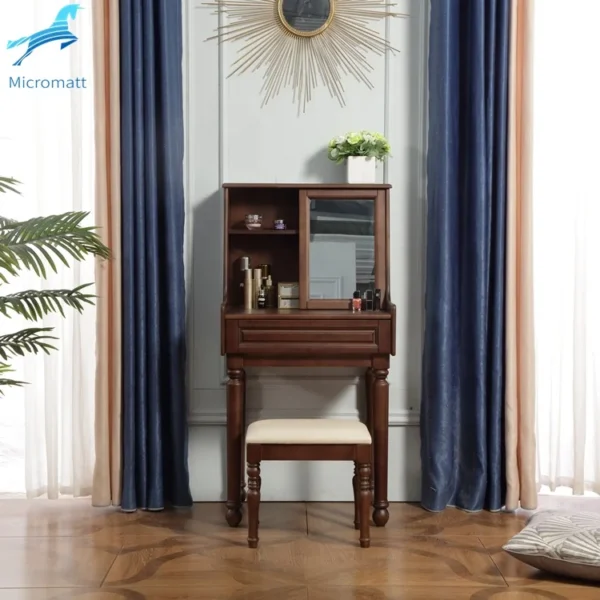 Factory Direct Selling Modern StyleStorable Walnut Color Furniture Sitting Bedroom Dressing Table - Image 3