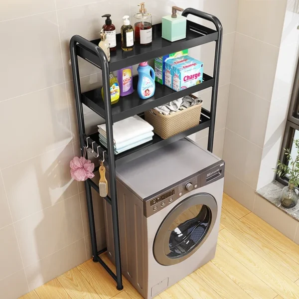 New 2layer metal bathroom Storage Holders makeup corner organizer washing machine shelf accessories counter toilet rack - Image 2