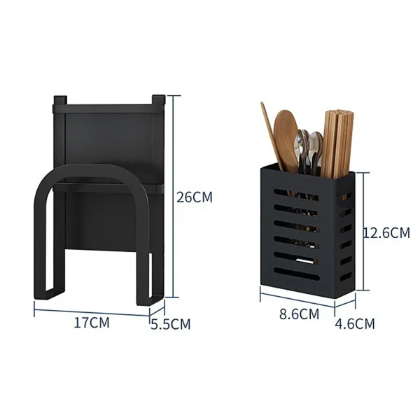3 Tiers Countertop Kitchen Dish Drying Drainer Rack With Choopping Board Shelf Rackstorage Household Knife Utensil Holder - Image 5