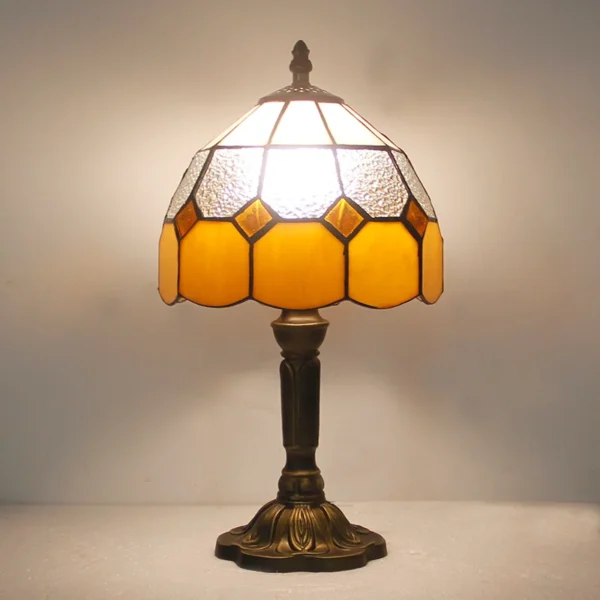 Table Lamp Tifani Lampen Tifany Lamparas De Mesa Design Retro Glass Stained Lampada Da Tavolo 8 Inch Tiffany Table Lamps - Image 4