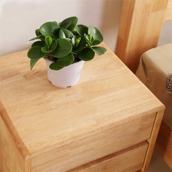 Simple Furniture Drawer Organizer Bamboo Nightstand Bedside Table For Bedroom - Image 2