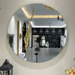 60cm new large wall bedroom high gloss gold mirrors bathroom home luxury art house decoration modern