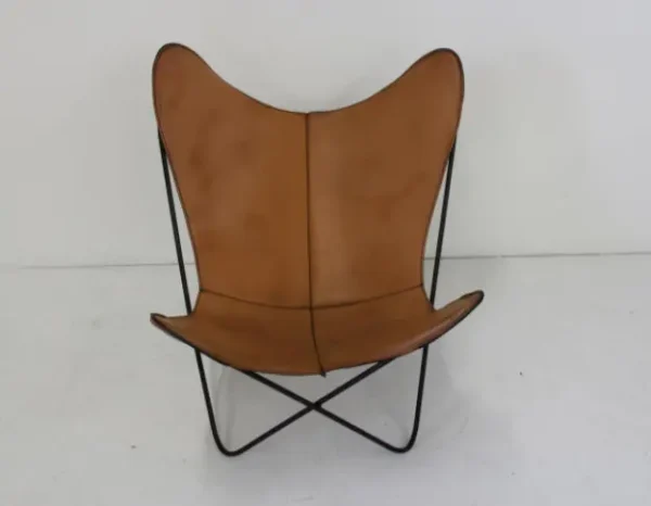 Italy Famous design butterfly chair lounge chair leather powder coated steel living room chair - Image 3