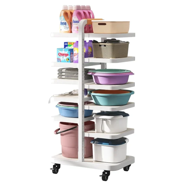 3-tier standing Double Row removable display storage Board shelf rack for bathroom kitchen living room office organizer holder - Image 6