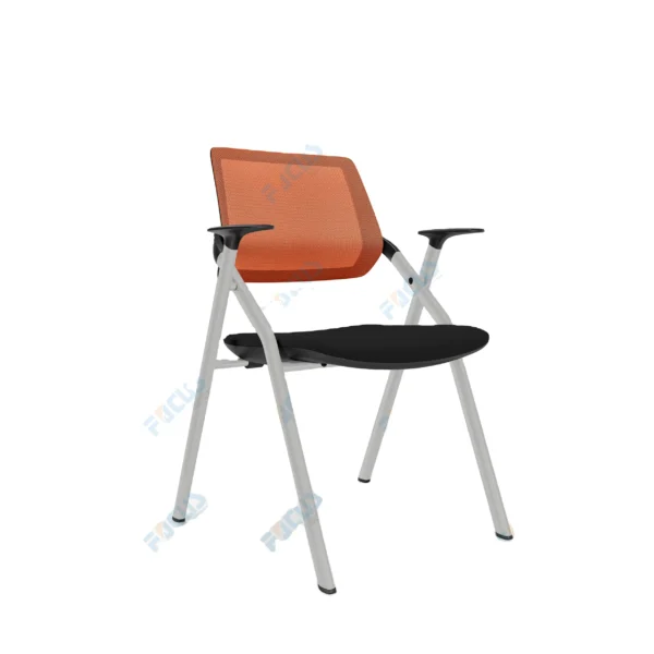 Mobile conference training chair/e-Learning computer chair with wheels writing pad school student chair - Image 6