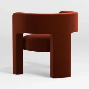 Modern design sculpt chair Dining Chair fabric upholstered living room furniture lounge chair