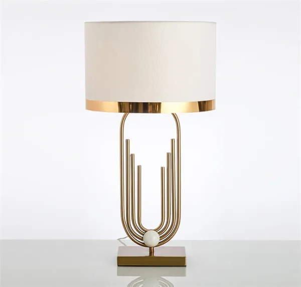 Hotel luxury modern black fabric lamp shade desk lamp home decorative night light bedside table lamp - Image 6
