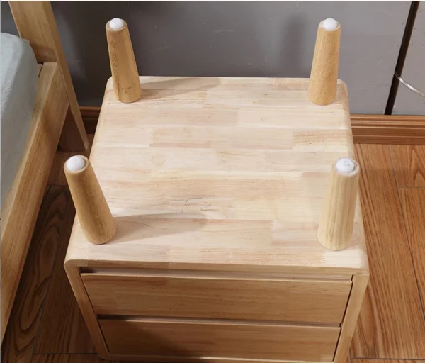 Simple Furniture Drawer Organizer Bamboo Nightstand Bedside Table For Bedroom - Image 3