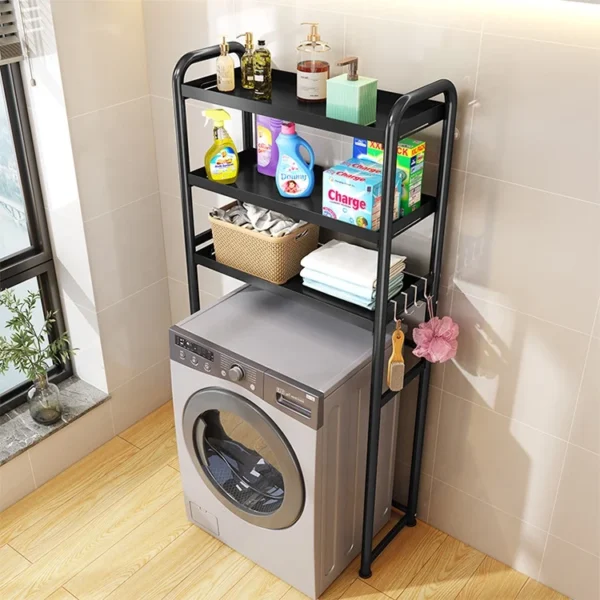New 2layer metal bathroom Storage Holders makeup corner organizer washing machine shelf accessories counter toilet rack - Image 3