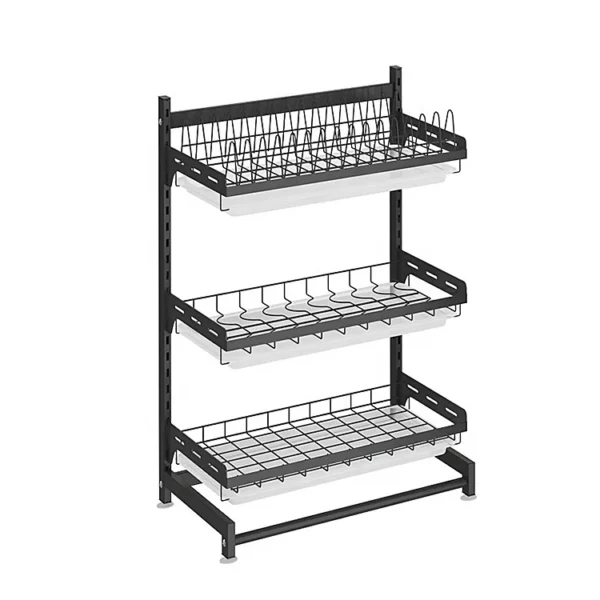 Suppliers Organizer Holder Dishes Bowl Drying Rack Dish Rack Distance Adjustable Shelving Bin Bent - Image 2