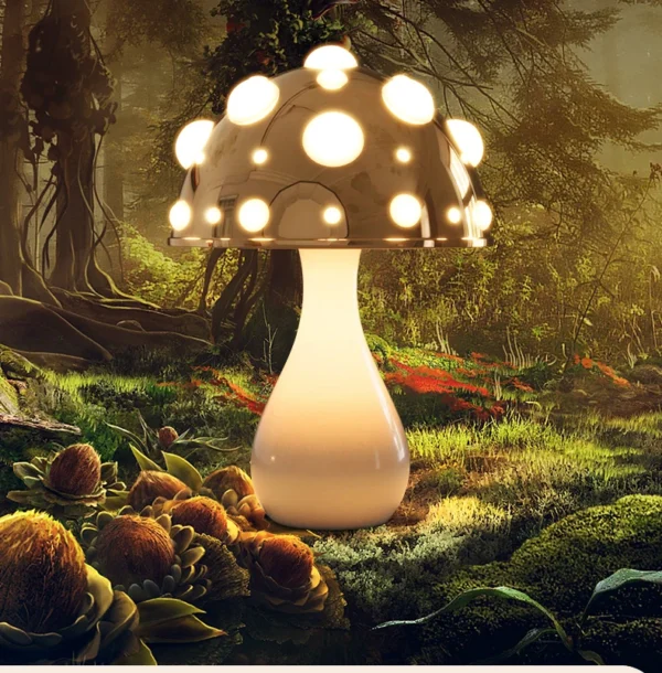 Creative led desk lamp modern Luxury nordic indoor decoration light Mushroom table lamp - Image 2