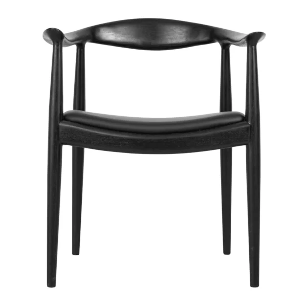 modern style solid ash wood and leather chair for conference room and dining room - Image 5