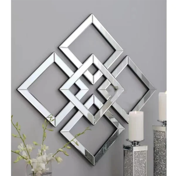 50 Novel mirrored furniture wall decor art mirrors decoration wall mirror home decor for living room - Image 4