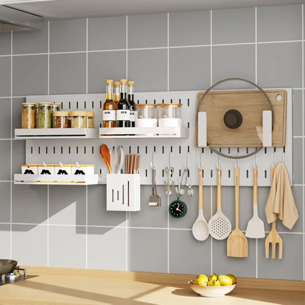 3 stainless steel Kitchen bathroom organizer corner shelf wall-mounted storage rack seasoning tableware spoon fork dish drying - Image 6