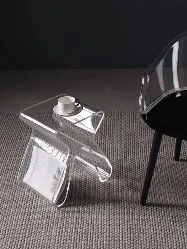 Nordic Small Coffee Table Acrylic Simple And Transparent Personality Light Luxury Movable Seating Corner Table Dropshipping - Image 3