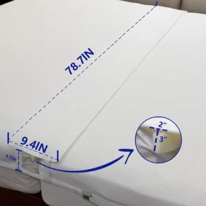 Bed Bridge Twin to King Converter Kit Breathable Gap Filler for Mattress with strap