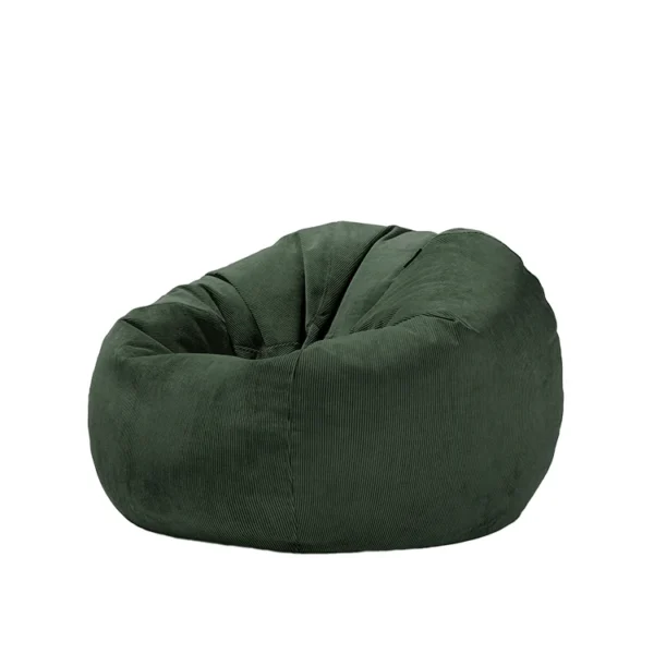 Living Room Furniture Orange Corduroy Lazy BeanBag Sofa Chairs Lounger Seat Puff asiento Couch Tatami Bean Bag Cover - Image 3