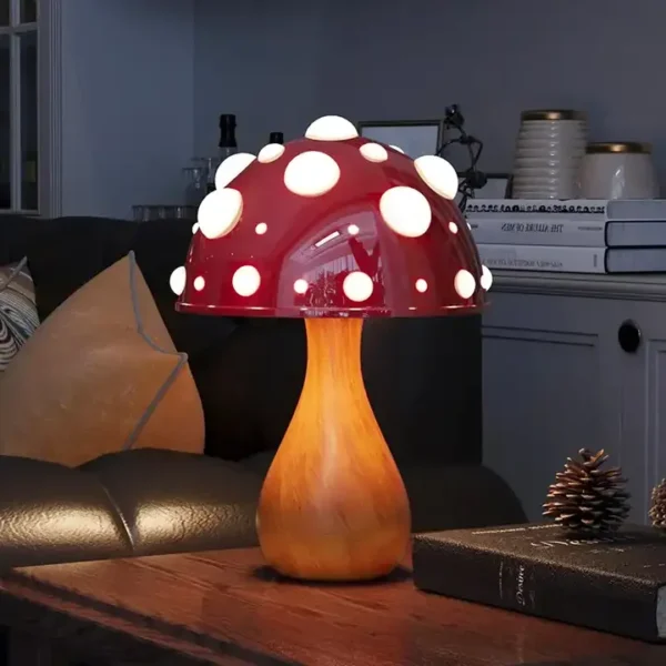 Creative led desk lamp modern Luxury nordic indoor decoration light Mushroom table lamp - Image 3