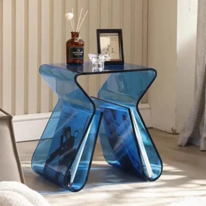 Modern Net Red Living Room Bedroom Fashion Acrylic Irregular Transparent Small Coffee Table Nordic Simple Personality Side Table