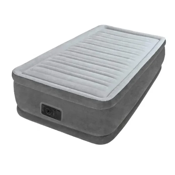 Intex 64412 Twin Dura-Beam Series Elevated Airbed With Built Pump Single Bed Inflatable Air Mattress - Image 6