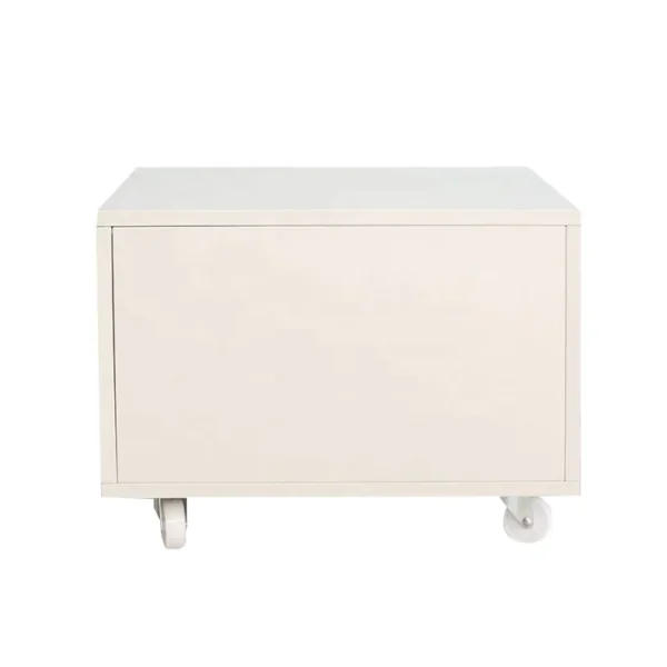 Metal movable rectangle printer storage cabinet for home office bank - Image 3