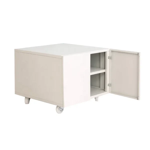 Metal movable rectangle printer storage cabinet for home office bank - Image 2