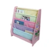 Beautiful Kinds of Wooden Children Canvas Bookcase School Library Book Display - Image 4