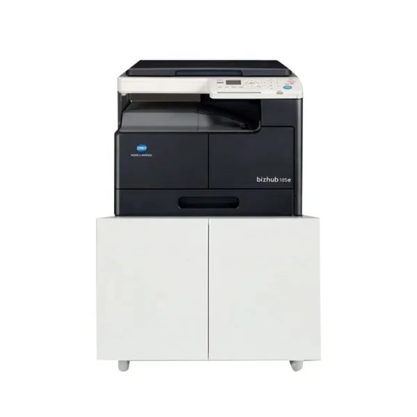 Metal movable rectangle printer storage cabinet for home office bank - Image 4