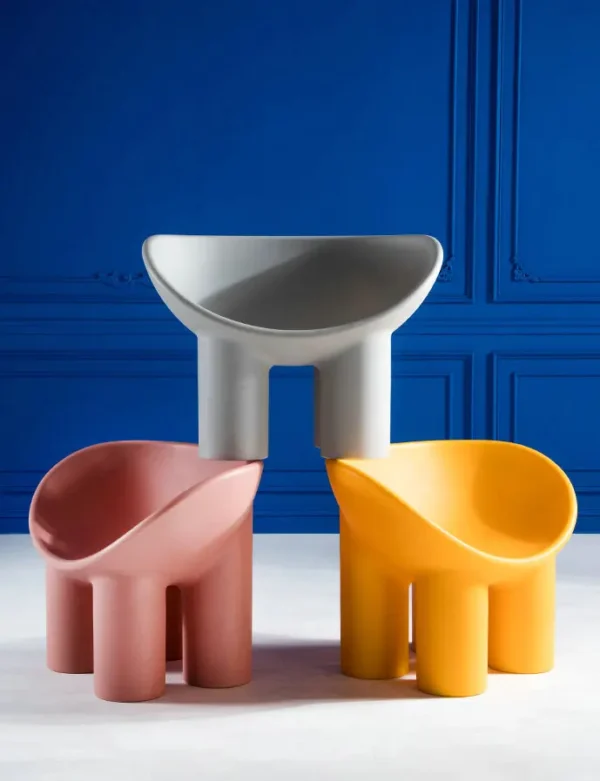Hot sales roly poly  elephant leg  plastic chair living room furniture - Image 5