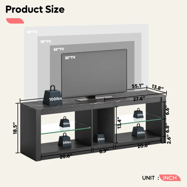 Modern Living Room Furniture Floating Wooden Tv Stand Console Cabinet Table For Bedroom - Image 3