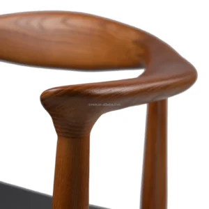 Modern Classic Living room the kennedy dinning chair leather seat solid wooden chair wegner armchair round chair