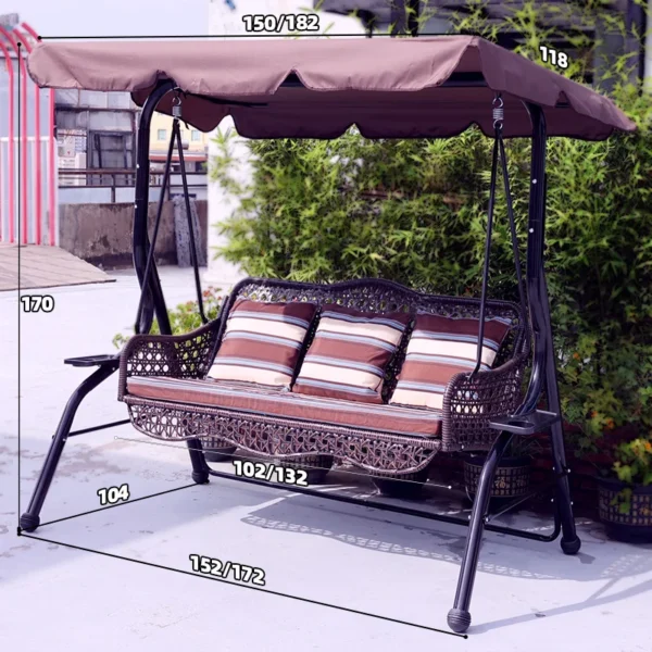 Swing Outdoor Courtyard balcony garden Iron art adult children hammock - Image 2