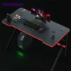 New Modern Custom Portable Adjustable L Shape RGB LED Lights Computer PC Gamer Gaming Table Desk - Image 5