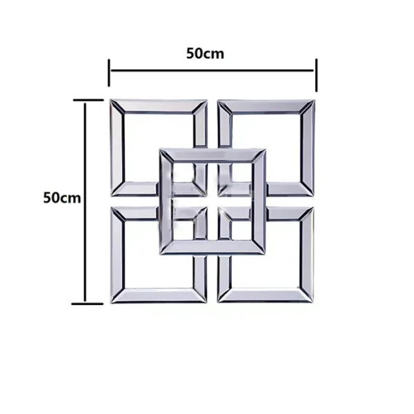 50 Novel mirrored furniture wall decor art mirrors decoration wall mirror home decor for living room - Image 2