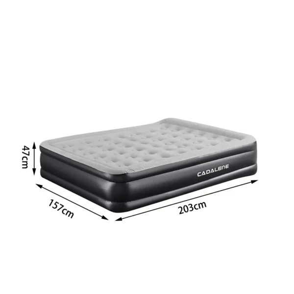 bedroom furniture Plush Material self air bed camping foldable air mattress - Image 6