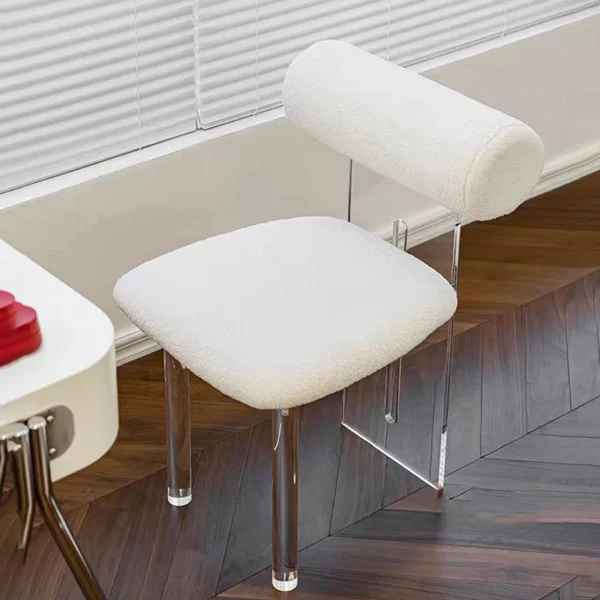 Clear Acrylic Transparent Chair for Home Furniture Living Room Simple Leisure Chair Backrest Dining Chair - Image 3