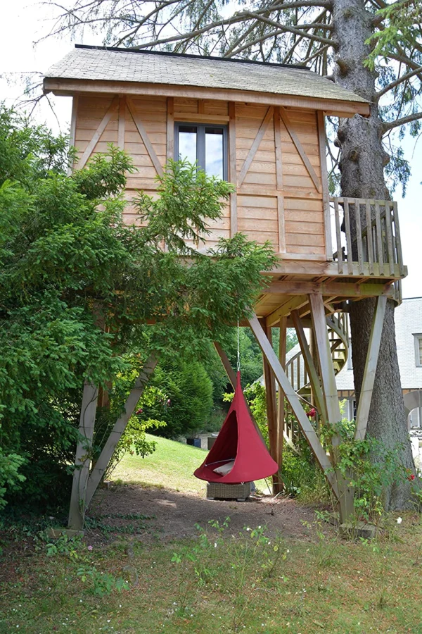 Foldable outdoor leisure swings stainless steel iron pipe hammock swing chair - Image 5