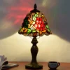 American Rural Vintage Grape Art Table Lamp Tiffany Stained Glass Bar Dining Room Bedside Small table lamp shade - Image 3