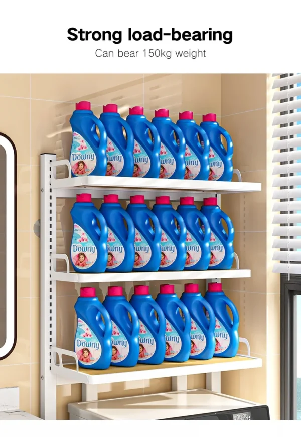 stainless steel metal adjustableover toilet organizer storage dryer stand wooden towel rack shelf washing machine for bathroom