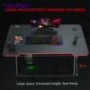 New Modern Custom Portable Adjustable L Shape RGB LED Lights Computer PC Gamer Gaming Table Desk