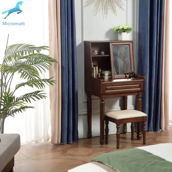 Factory Direct Selling Modern StyleStorable Walnut Color Furniture Sitting Bedroom Dressing Table - Image 2