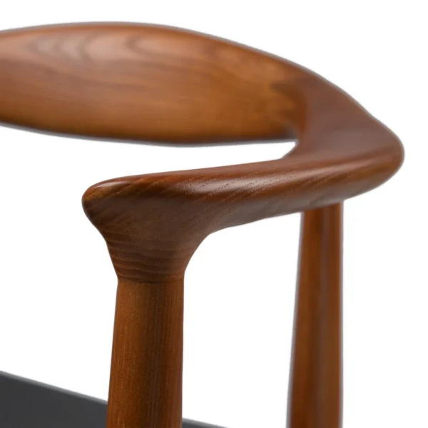 modern style solid ash wood and leather chair for conference room and dining room - Image 4