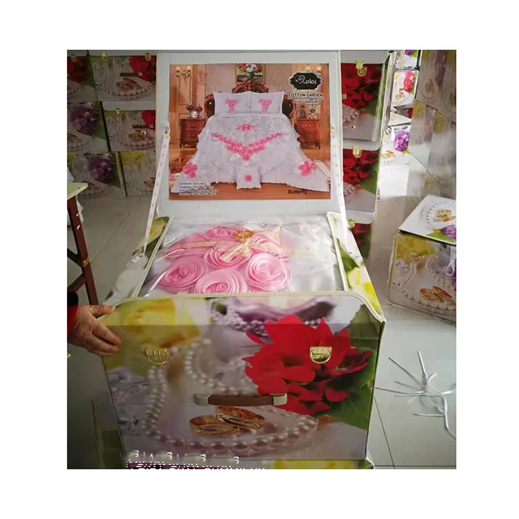 Family Home Soft Feeling Satin Silk Bedding Set Living Room Bedding King Size Bedding Set - Image 6